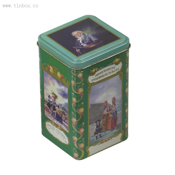 Metal Child Proof Square Tin Box Food Grade Tin Packaging Container Metal Child Proof Square Tin Box Food Grade Tin Packaging Container