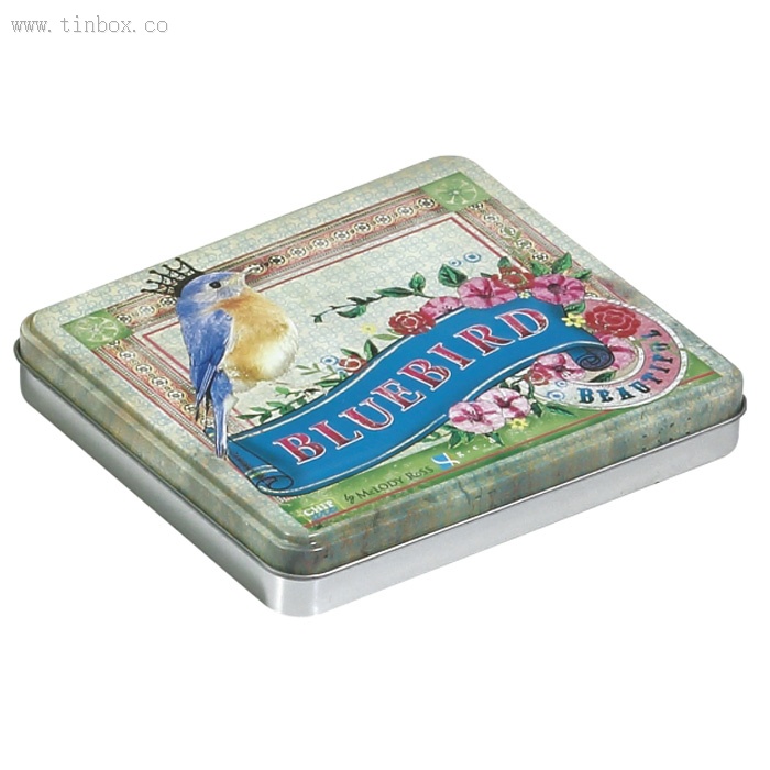 Customized printing and Embossing square Metal Tin box Customized printing and Embossing square Metal Tin box