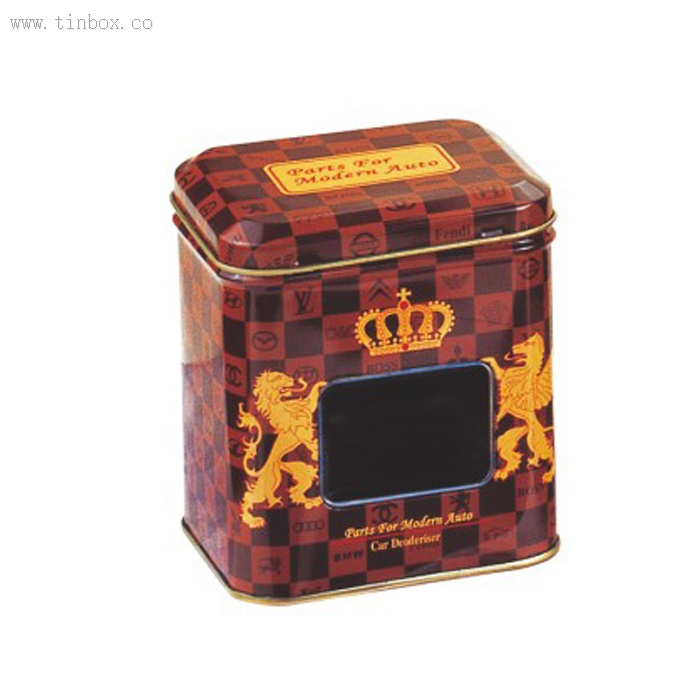 Spice Square Tin Box With Matte Varnish Spice Square Tin Box With Matte Varnish