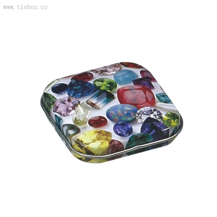 Square Customized Mini Mint Candy Tin Box Tinplate Metal Square Customized Mini Mint Candy Tin Box Tinplate Metal