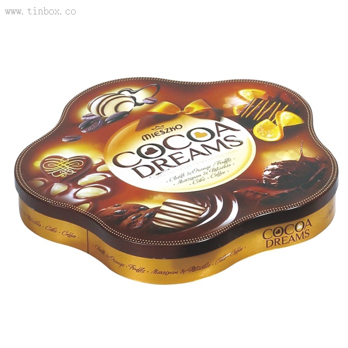 Flower Shaped Cookie Tin Box Flower Shaped Cookie Tin Box