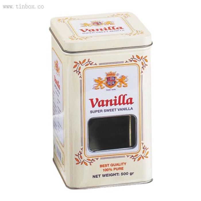 Preminum Square Tin Box For Spice Packaging Preminum Square Tin Box For Spice Packaging