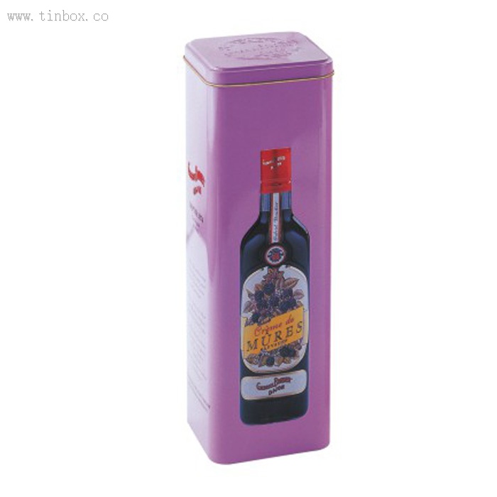 Wine Square Tin Box Wine Square Tin Box