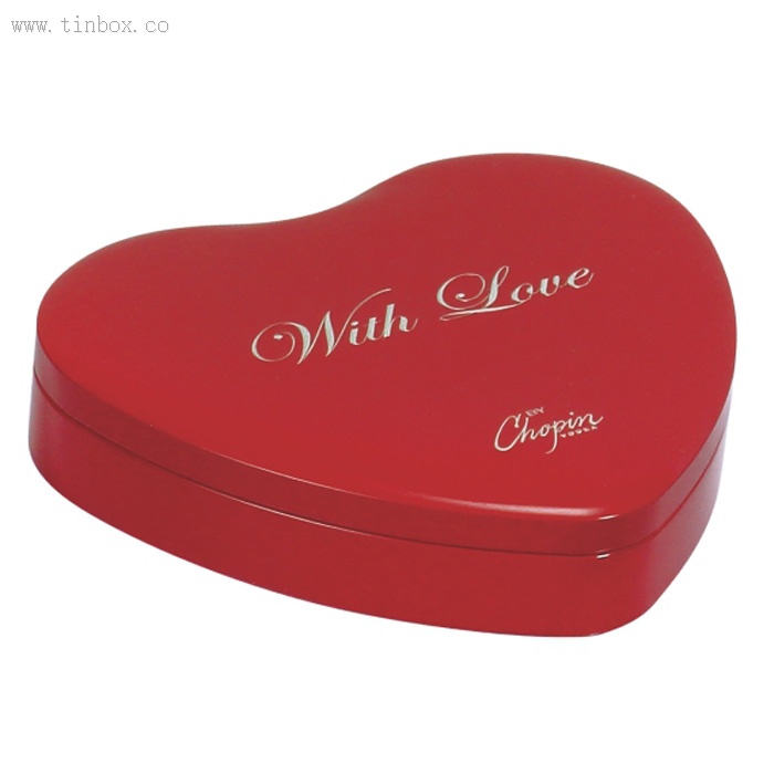 Heart Cookie Tin Box Heart Cookie Tin Box