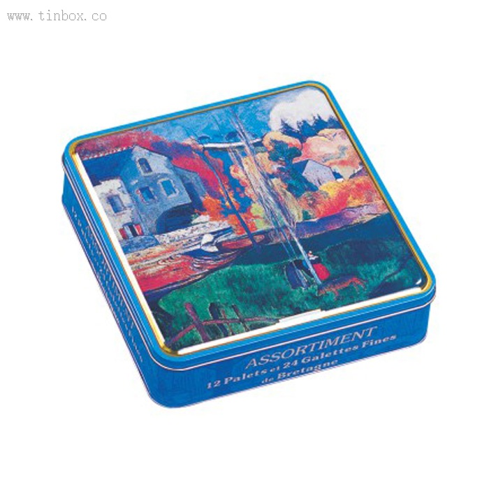 Large candy Tin Box With Printing And Embossing Large candy Tin Box With Printing And Embossing