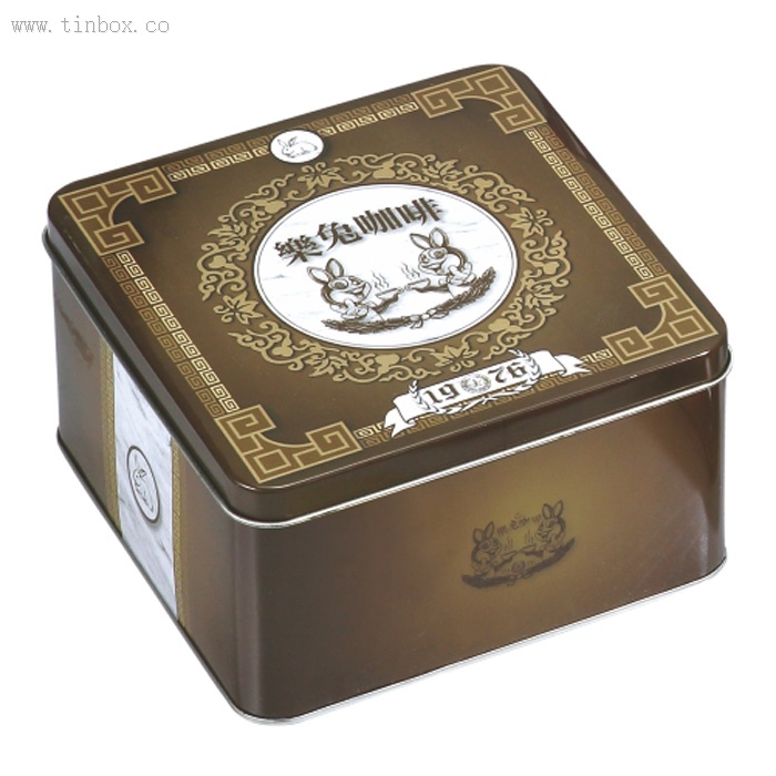 Custom Printed Square Tin Box For coffee Pack Custom Printed Square Tin Box For coffee Pack