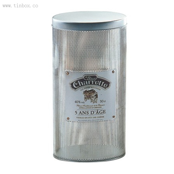 White Metal Wine Tin Box With Embossing White Metal Wine Tin Box With Embossing