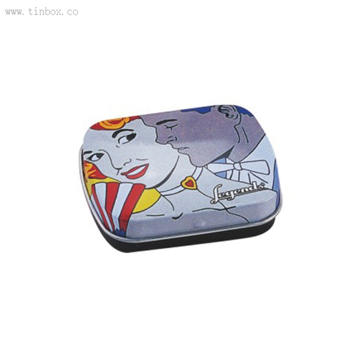 Gift Oval Tin Box Custom Logo Print For Candy Packaging Gift Oval Tin Box Custom Logo Print For Candy Packaging