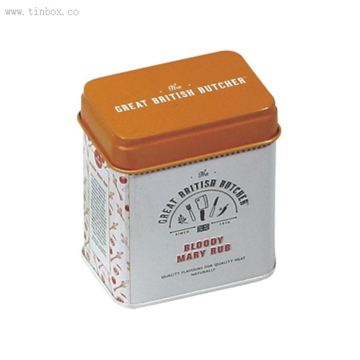 Wheat Flour Powder Rectangular Tin Box Storage With inner lid Wheat Flour Powder Rectangular Tin Box Storage With inner lid