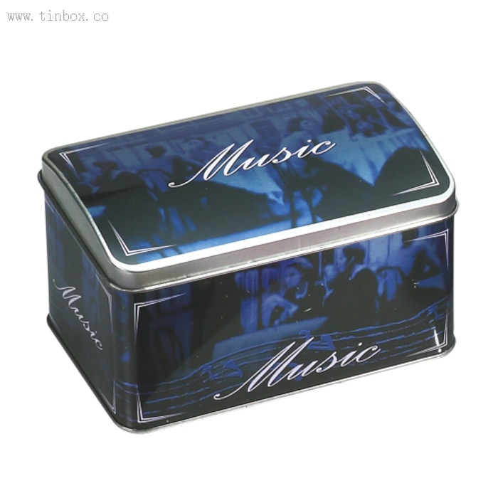 Hinged Lid Rectangular Tin Box For Biscuit Storage Container Hinged Lid Rectangular Tin Box For Biscuit Storage Container