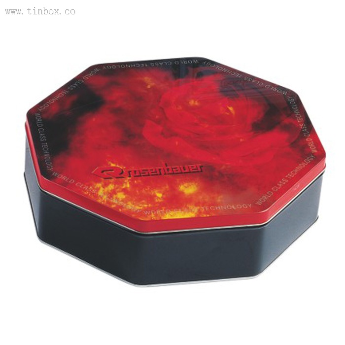 Octangular Cookie Tin Box Octangular Cookie Tin Box