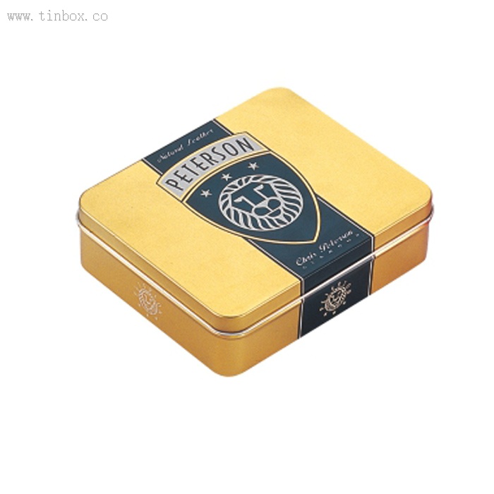 Large Printed Metal Rectangular Tin Box With Bottom Rolled In Edge Large Printed Metal Rectangular Tin Box With Bottom Rolled In Edge