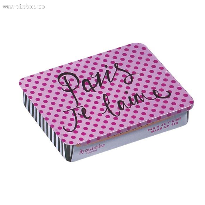 Customized Non-Toxic Printed Rectangular Metal Tin Box With Sliding Li Customized Non-Toxic Printed Rectangular Metal Tin Box With Sliding Li