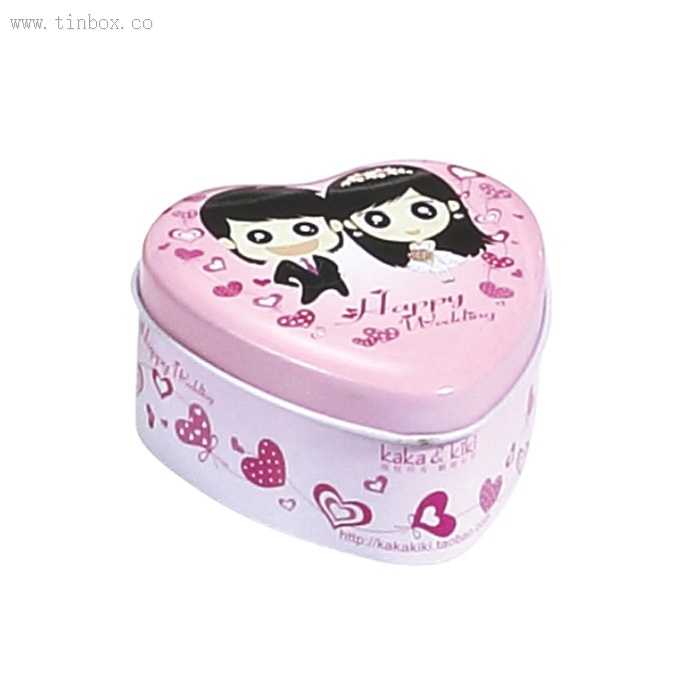 small Heart Shaped Tin Box Containers Print For Wedding And Holiday Packaging small Heart Shaped Tin Box Containers Print For Wedding And Holiday Packaging