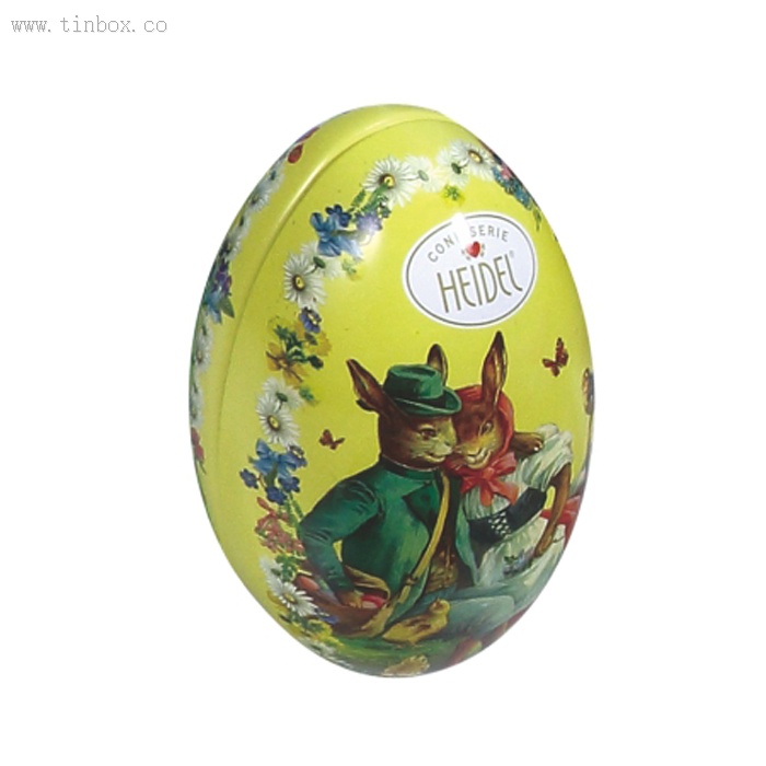 Egg Shaped Jelly Bean Tin Box For Easter Holiday Egg Shaped Jelly Bean Tin Box For Easter Holiday