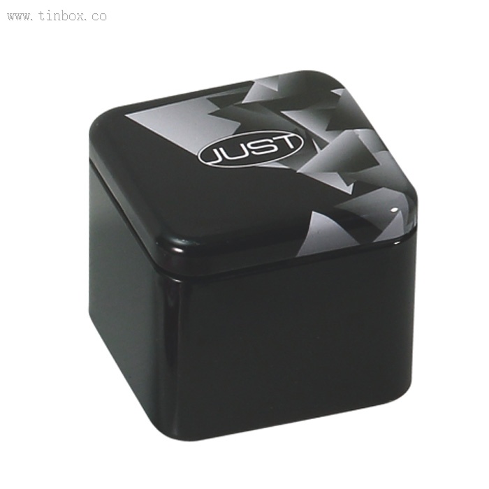 Square Tea Tin Box With Metal Plug Embossing Square Tea Tin Box With Metal Plug Embossing