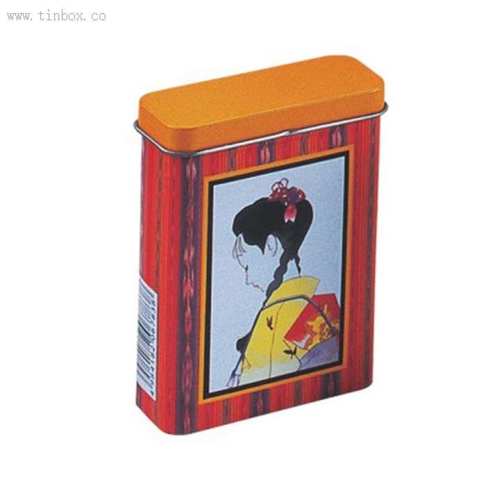 Antique Cigarette Tin Box Antique Cigarette Tin Box