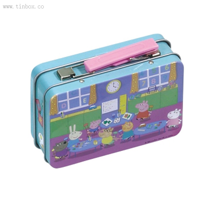 double lid handle pill tin box double lid handle pill tin box