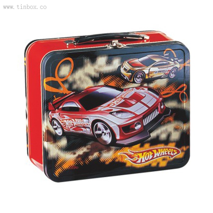 Large Fancy 3D Embossed Collection Metal Tin Lunch Box With CMYK Print Large Fancy 3D Embossed Collection Metal Tin Lunch Box With CMYK Print