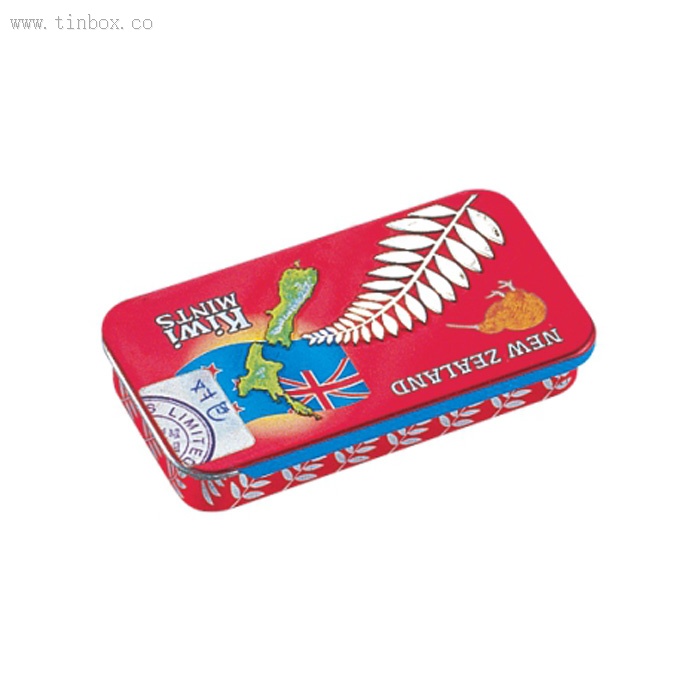 Printed Mints Small Tin Boxes Candy Tablets Sliding Lid Printed Mints Small Tin Boxes Candy Tablets Sliding Lid