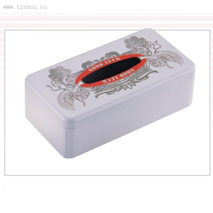 Holiday Metal Tin Box Customized Color Tissue Tin Box Holiday Metal Tin Box Customized Color Tissue Tin Box