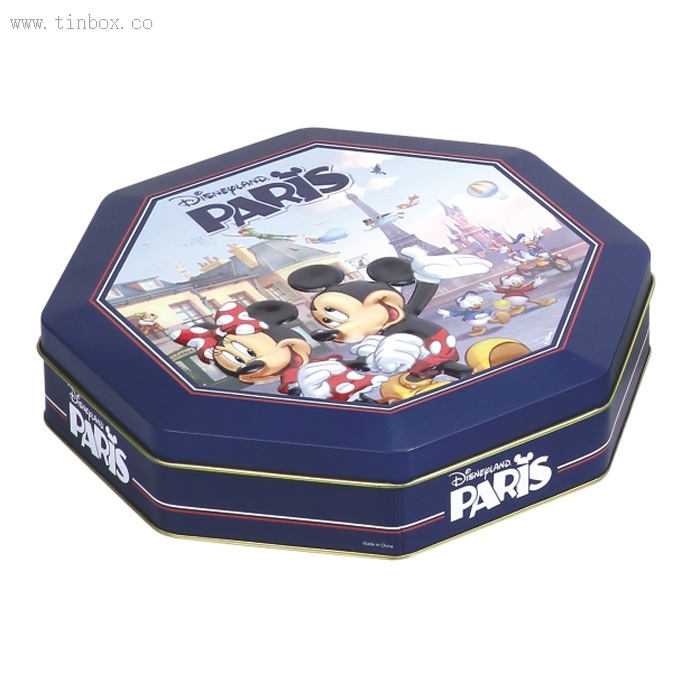 Octangle Packaging Metal Tin Box With Divder Inside And embossing Octangle Packaging Metal Tin Box With Divder Inside And embossing