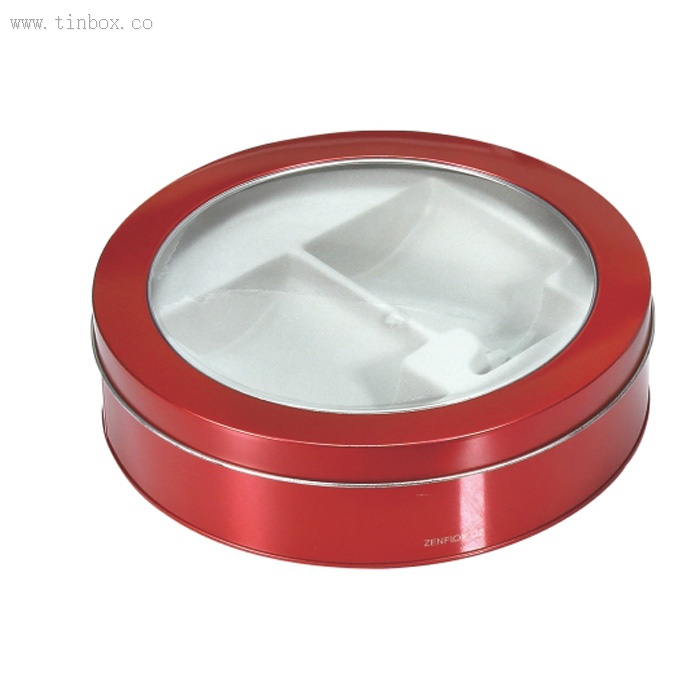 Red Container with Glass Top Red Container with Glass Top