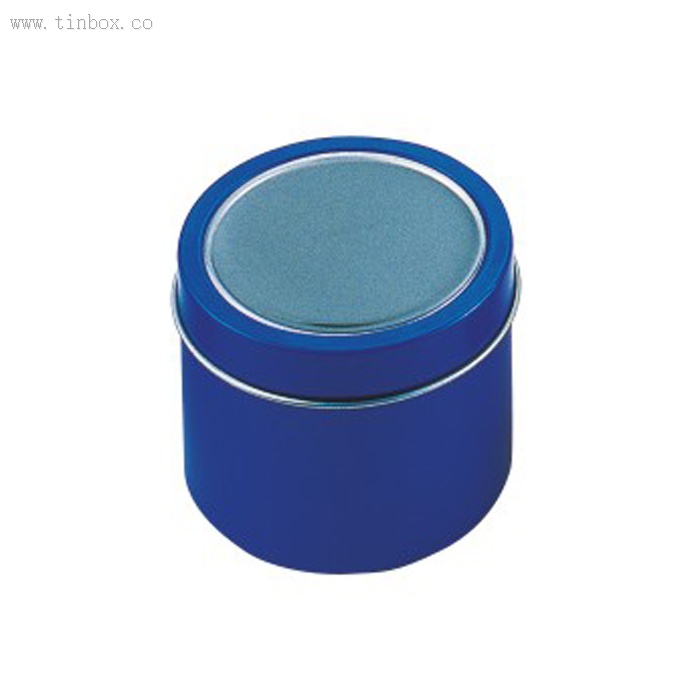 Blue Deep Round Tin Box Blue Deep Round Tin Box