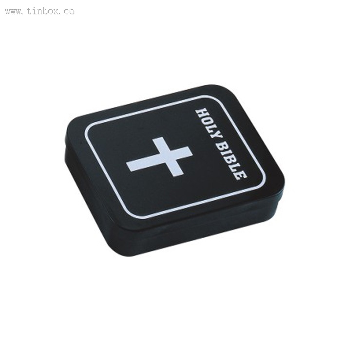 Black Rectangular Tin Box Black Rectangular Tin Box