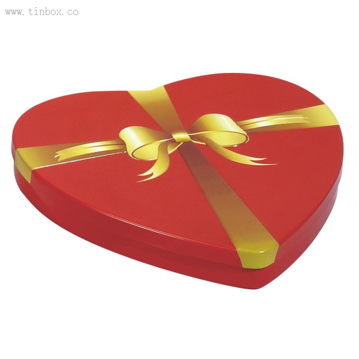 Large Heart Shaped Tin Box Large Heart Shaped Tin Box