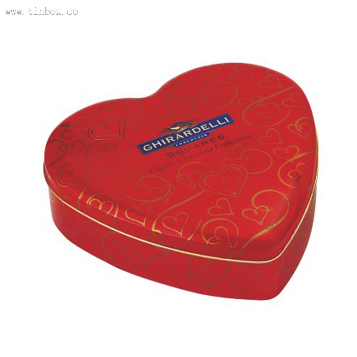 Big Heart Shaped Tin Box Big Heart Shaped Tin Box
