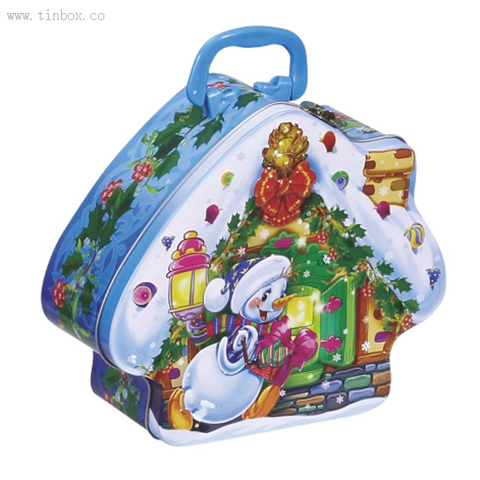 house shaped popcorn tin box house shaped popcorn tin box