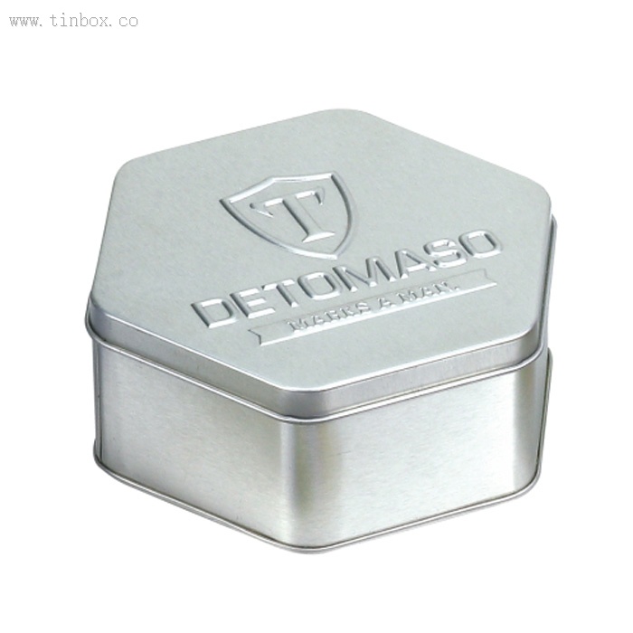 hexagon popcorn tin box hexagon popcorn tin box