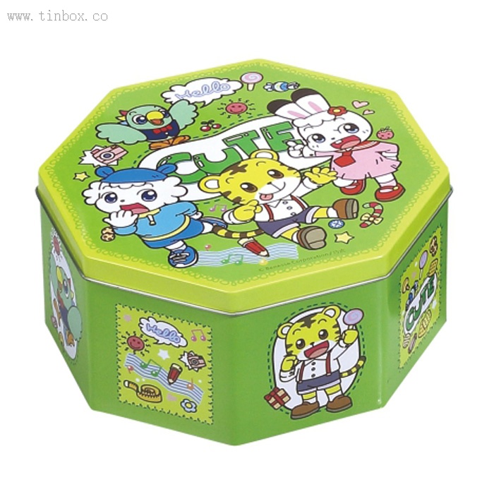octagonal popcorn tin box octagonal popcorn tin box