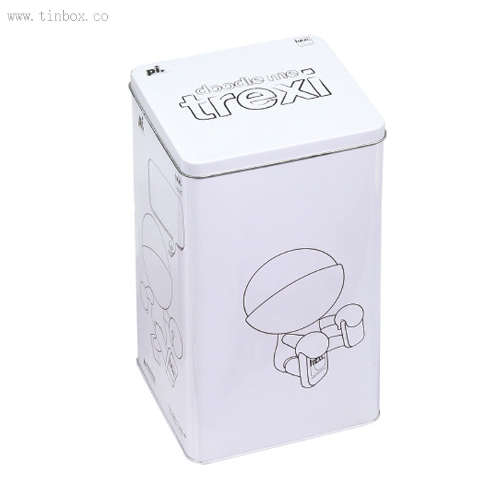 square shaped popcorn tin box square shaped popcorn tin box
