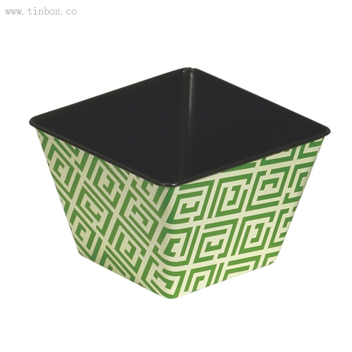square popcorn tin bucket square popcorn tin bucket