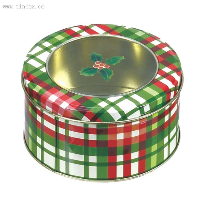 round popcorn tin box with window lid round popcorn tin box with window lid