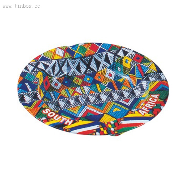 printed tin ashtray printed tin ashtray
