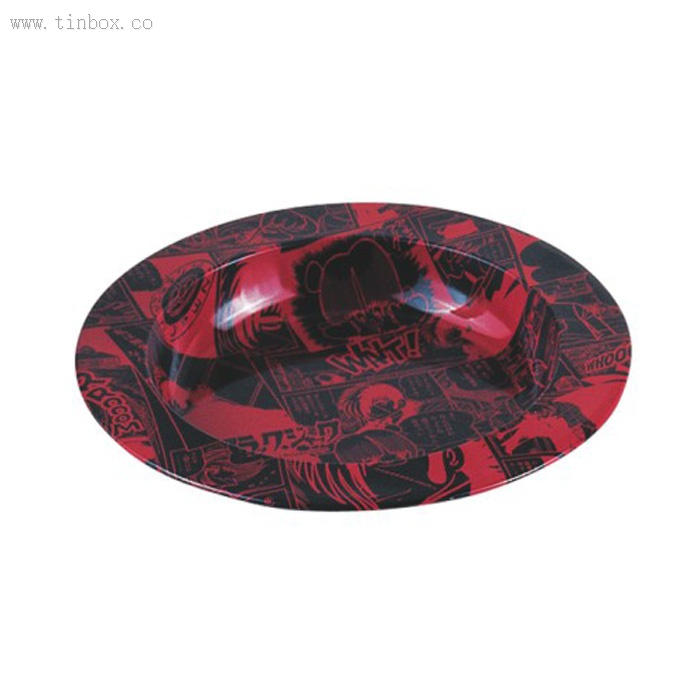 Round Tin Ashtray with Beautiful Printing Round Tin Ashtray with Beautiful Printing