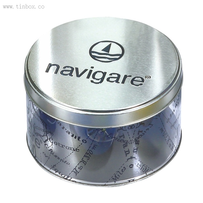round cigarette tin box with PET body round cigarette tin box with PET body