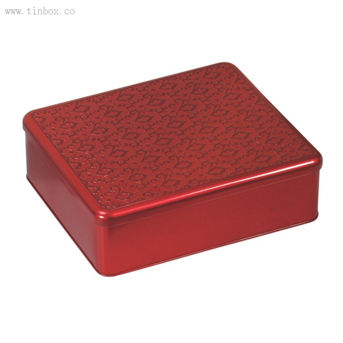 red embossed rectangular cigarette tin box red embossed rectangular cigarette tin box
