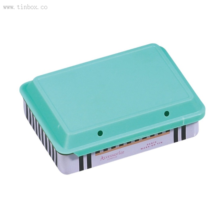cigarette tin box with sliding plastic lid cigarette tin box with sliding plastic lid