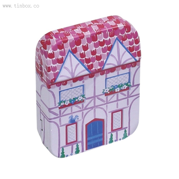small house shaped cigarette tin box small house shaped cigarette tin box