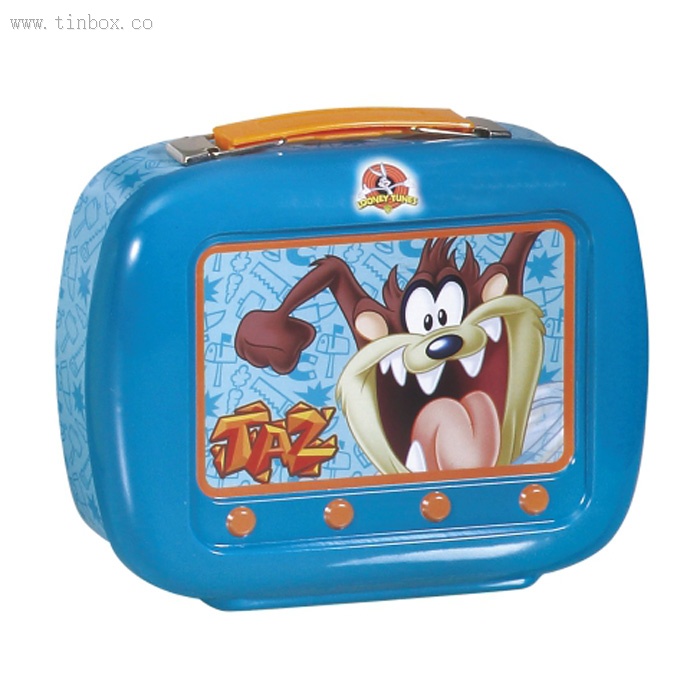 Premium TV shaped lunch tin box Premium TV shaped lunch tin box