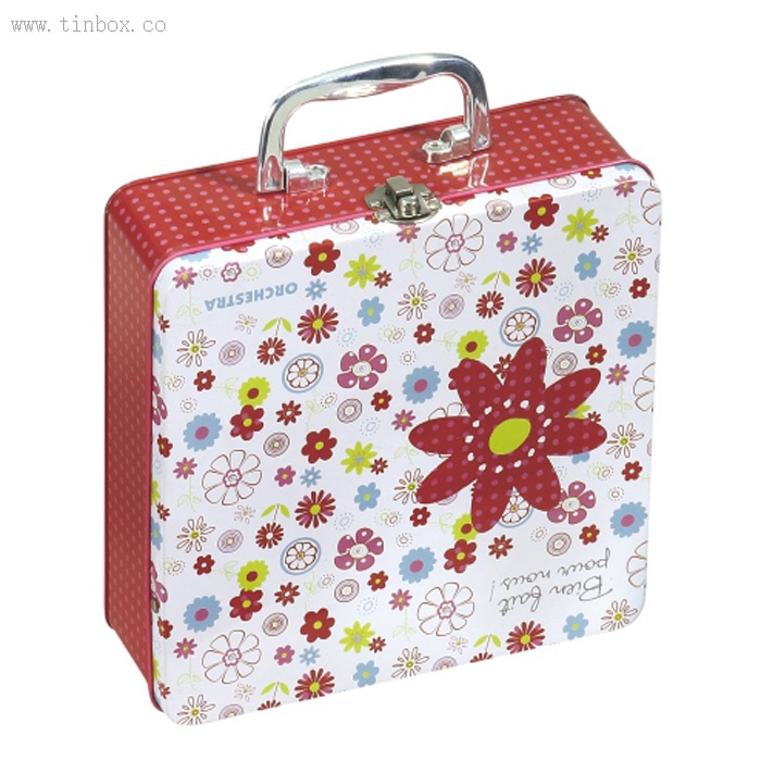 tin lunch box with mirror tin lunch box with mirror