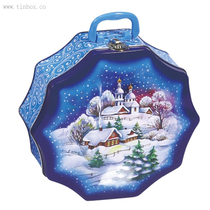 flower shaped tin lunch box flower shaped tin lunch box