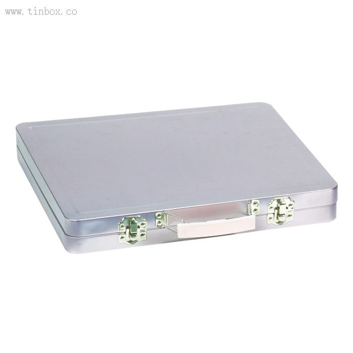 double lid Plain tin lunch box double lid Plain tin lunch box
