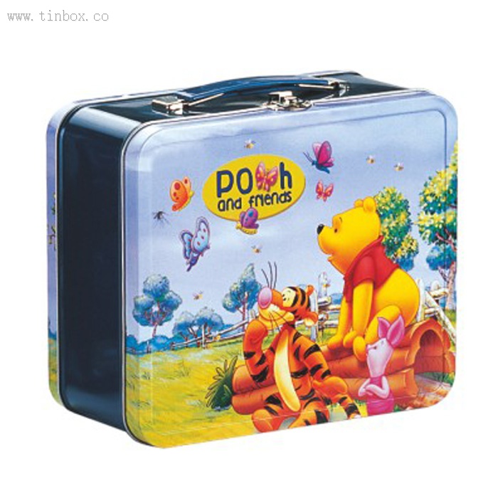 tin lunch box with handle tin lunch box with handle