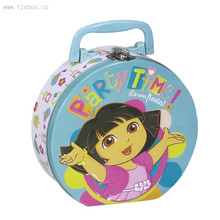 round hinged chocolate tin box round hinged chocolate tin box