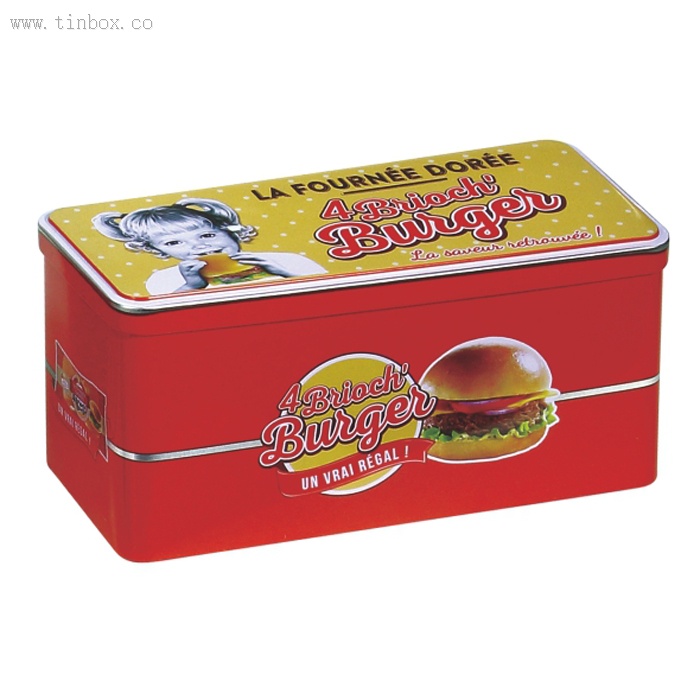 chocolate hinged tin box chocolate hinged tin box